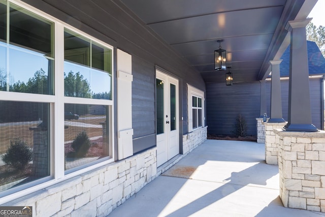 view of patio / terrace with french doors