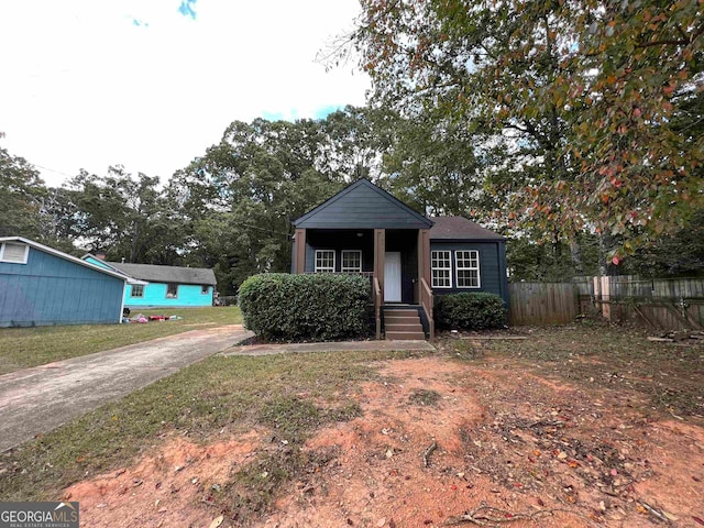 view of front of property