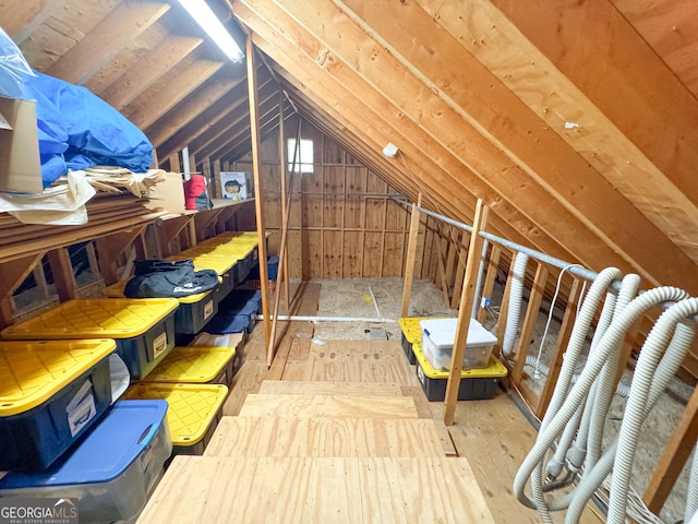 view of attic