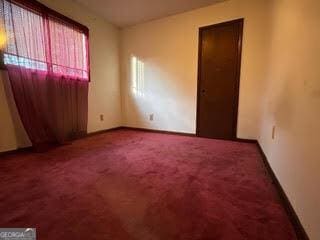 view of carpeted empty room