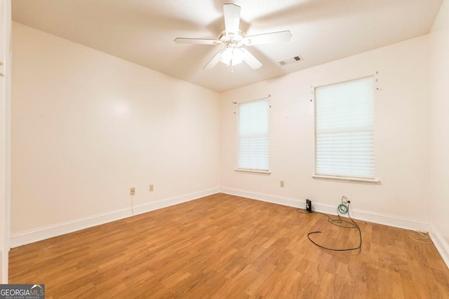 3650 Confederate Dr, Macon, GA 31211 - empty room with light hardwood / wood-style floors and ceiling fan