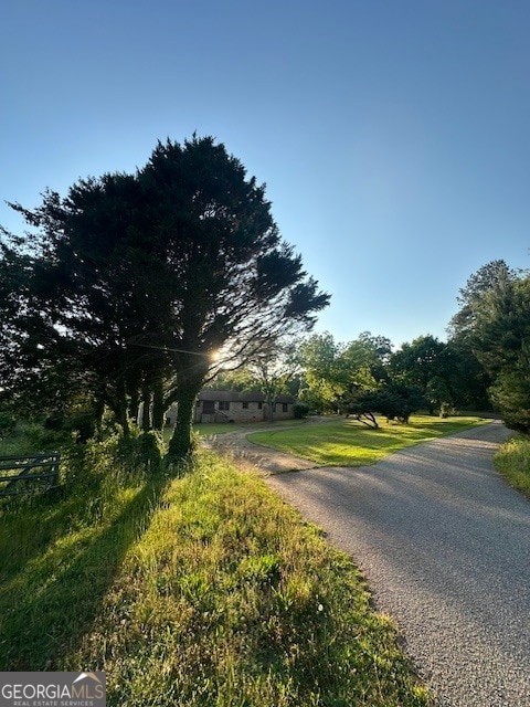 view of road