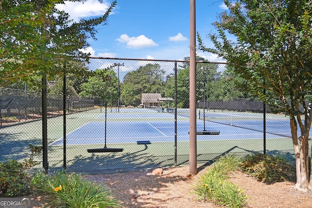 view of sport court