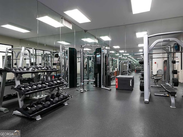 view of workout area