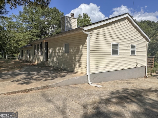 view of home's exterior featuring a patio area