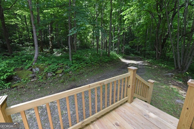 view of wooden terrace