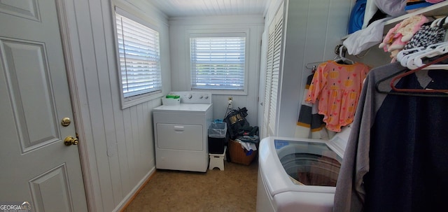 view of laundry area