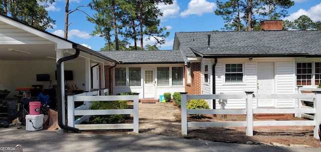 view of ranch-style house