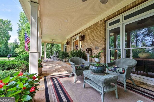 view of patio / terrace featuring a porch