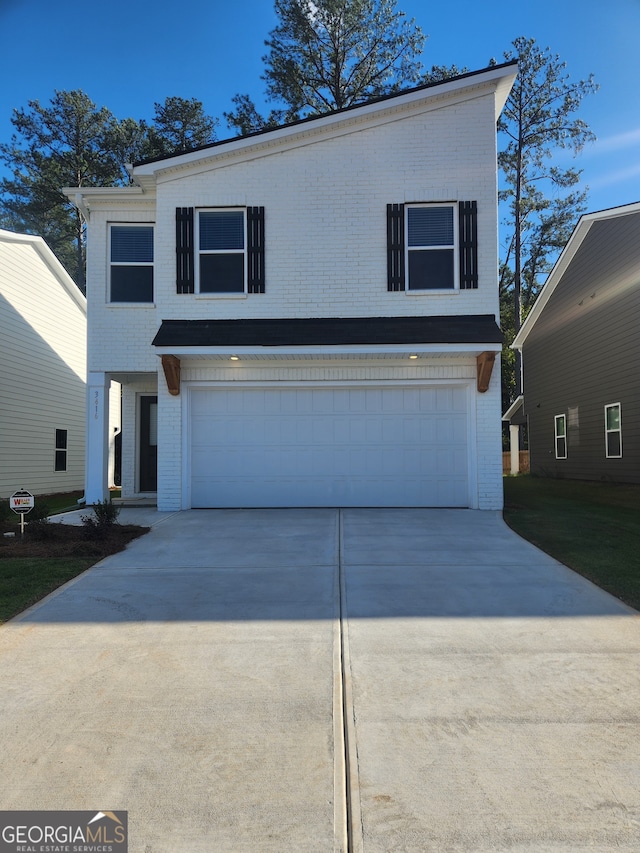 view of front of house featuring a garage