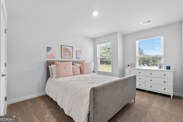 bedroom featuring carpet flooring