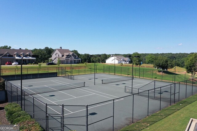 view of sport court