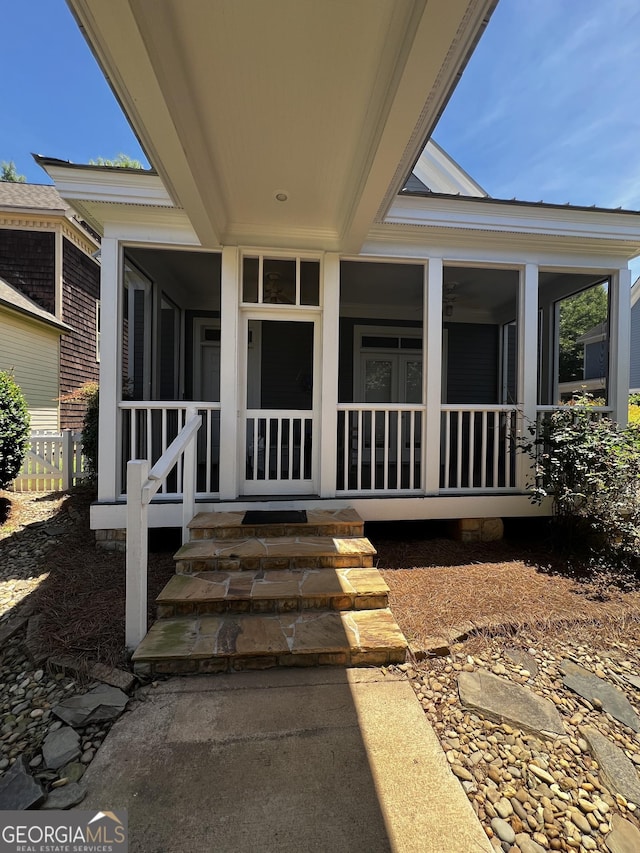 view of entrance to property