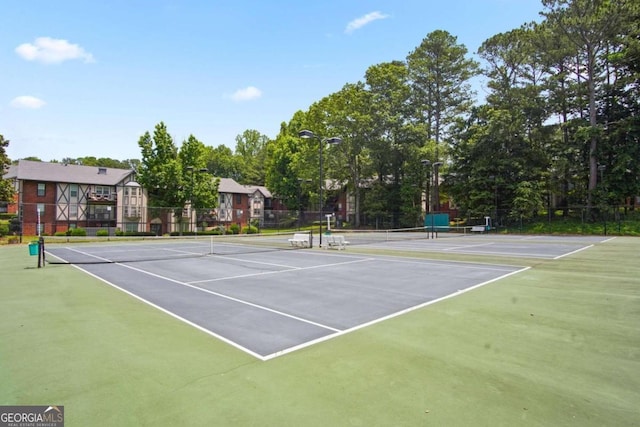 view of sport court