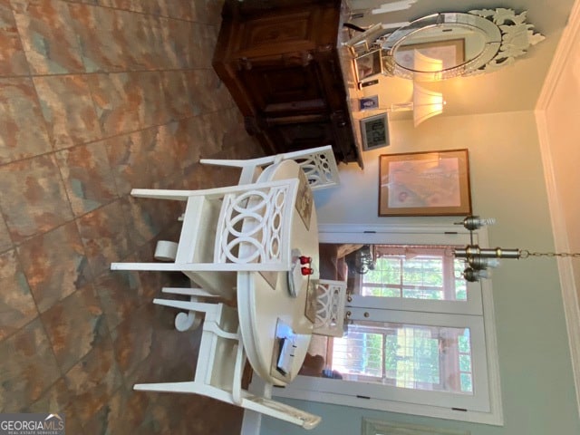 view of unfurnished dining area