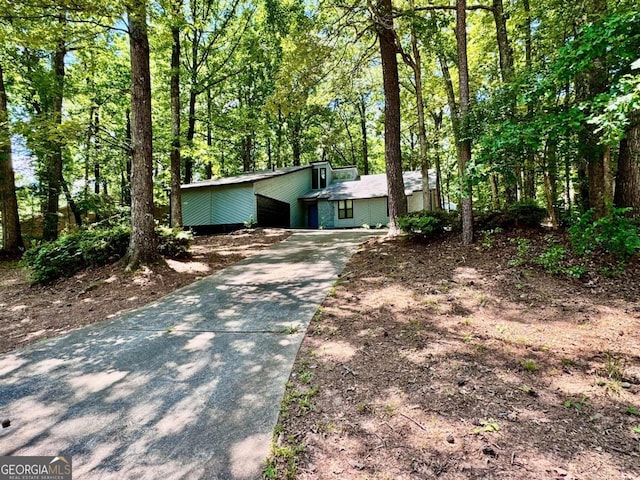 view of front of home