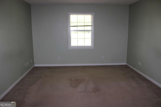 view of carpeted empty room