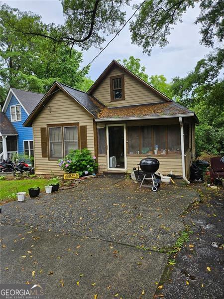 view of rear view of property