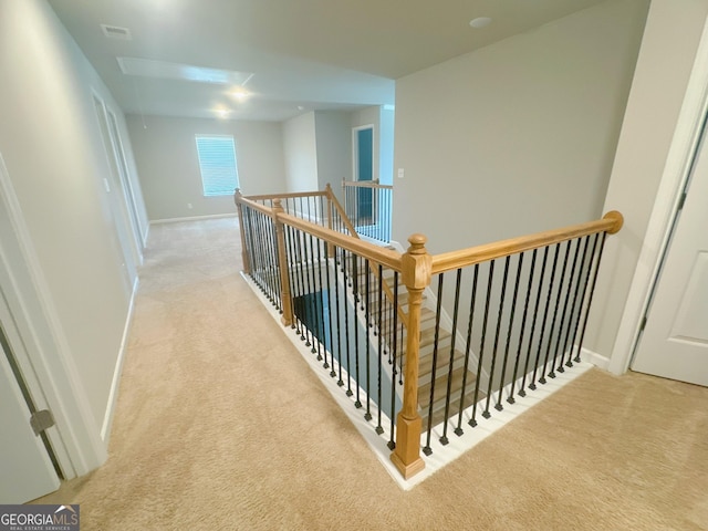 stairs with carpet