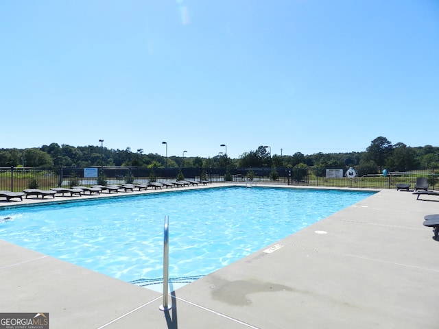 view of pool