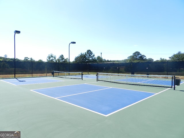 view of tennis court