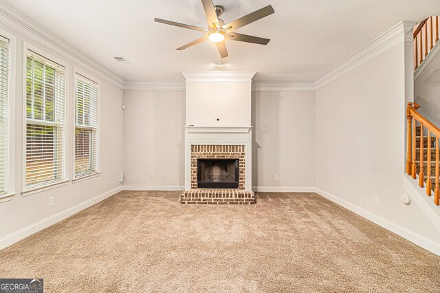 unfurnished dining area featuring a healthy amount of sunlight, crown molding, and light hardwood / wood-style flooring