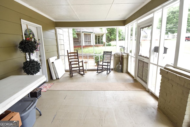 sunroom featuring a wealth of natural light