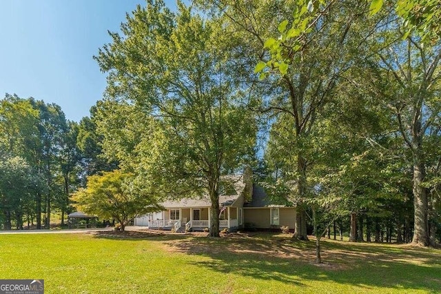 exterior space featuring a porch