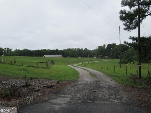 view of street featuring a rural view