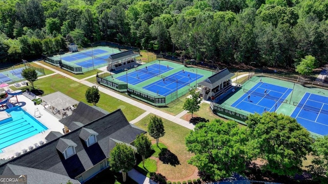 birds eye view of property