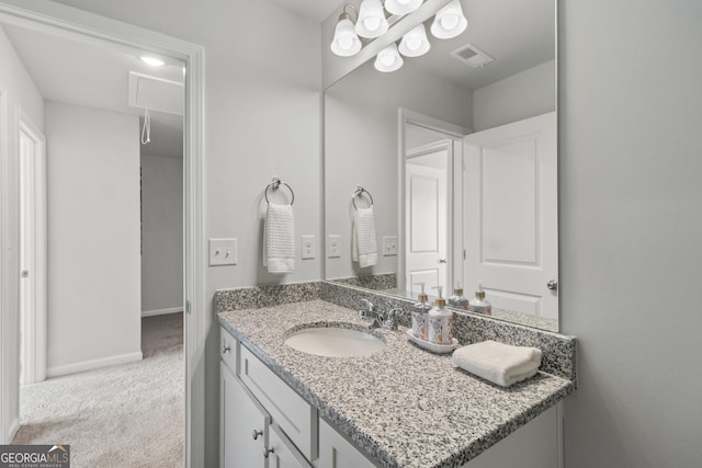 bathroom with vanity