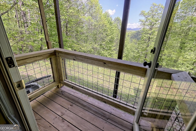 view of wooden terrace