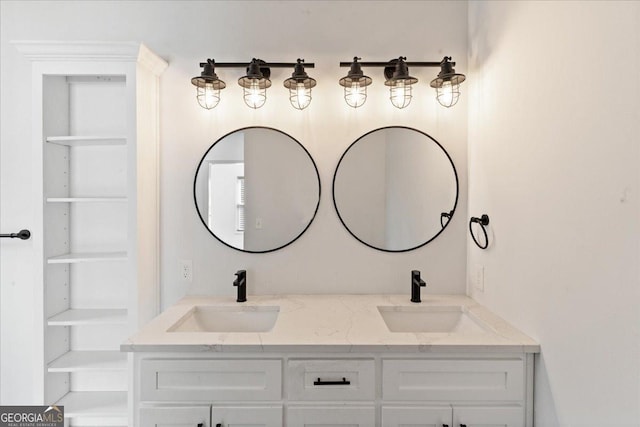 bathroom with vanity