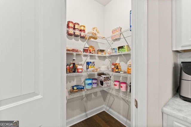 view of pantry