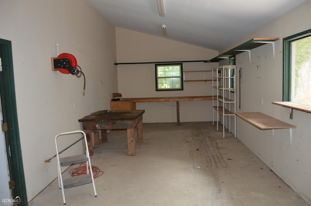 view of basement