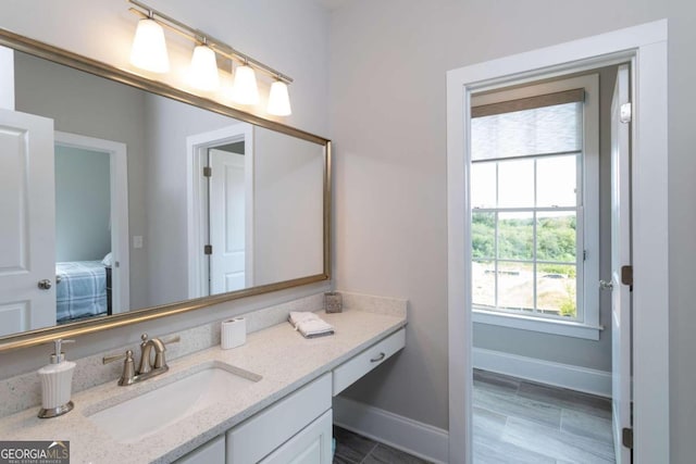 bathroom featuring vanity