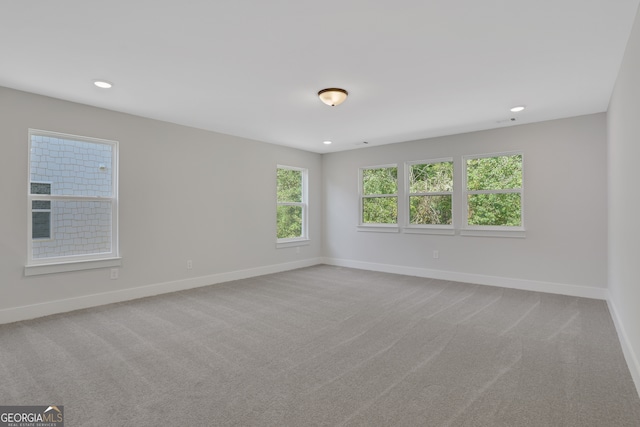 view of carpeted empty room