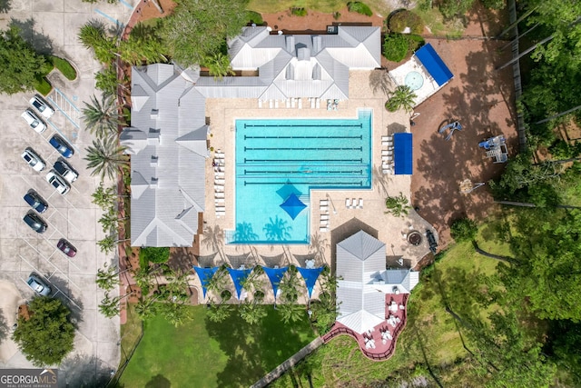 birds eye view of property