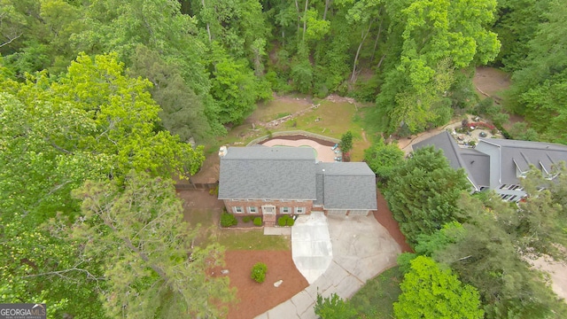 birds eye view of property