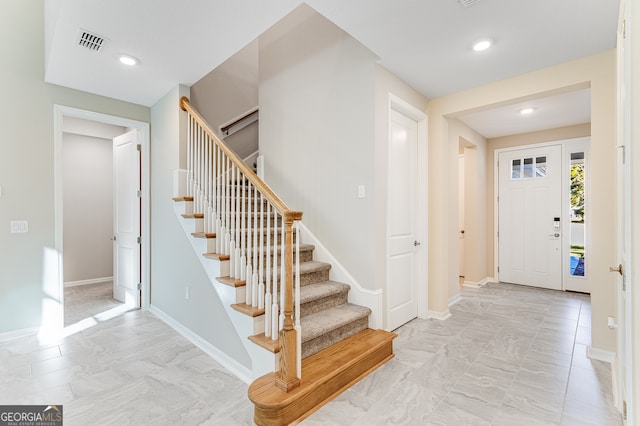 view of foyer entrance