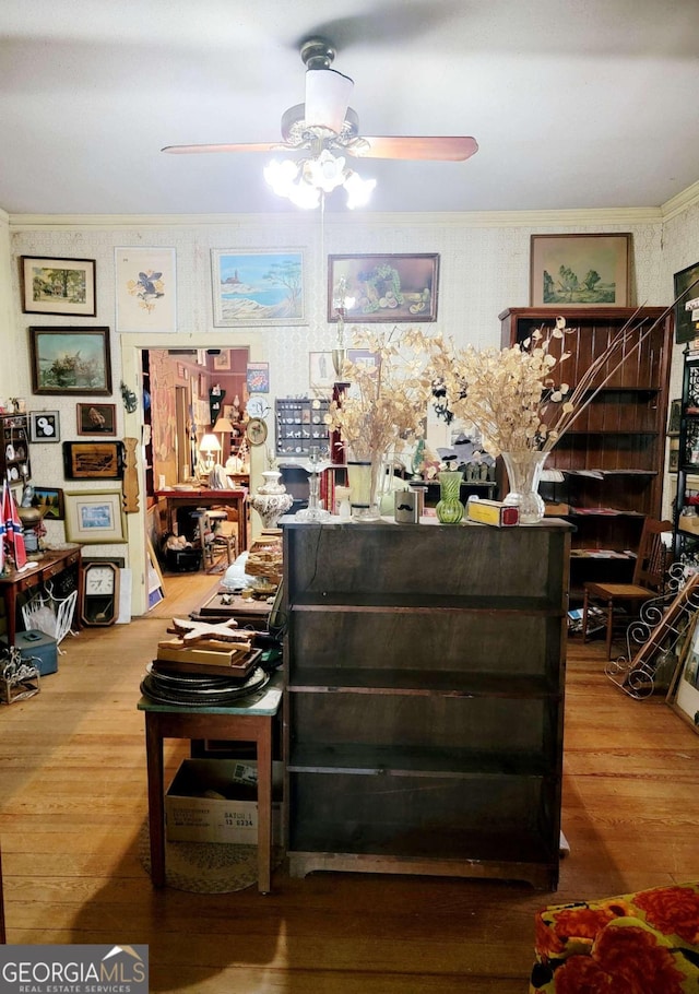 interior space featuring hardwood / wood-style floors