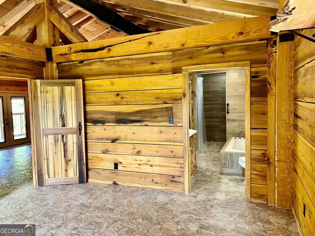 view of horse barn