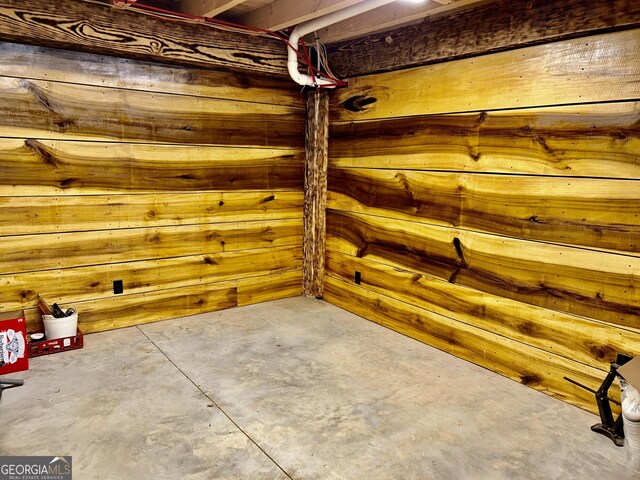 view of basement