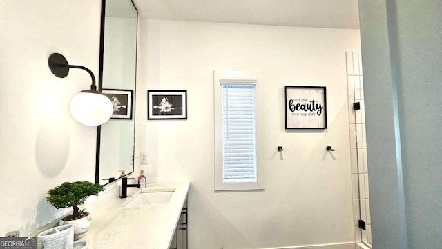 bathroom with vanity