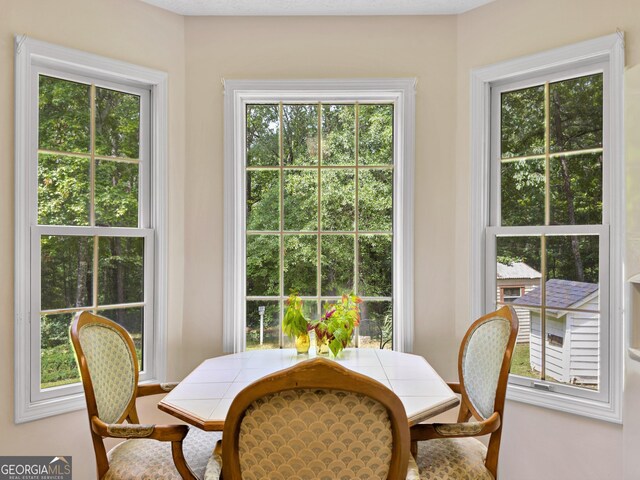 view of dining area