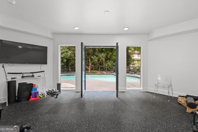 view of unfurnished living room