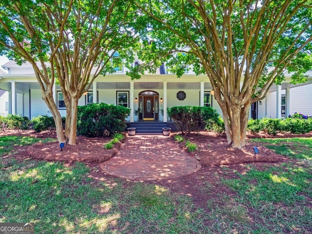 view of front of house featuring a porch