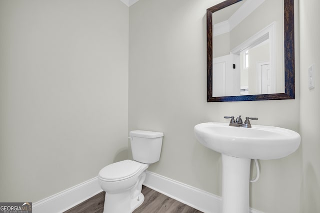 1216 Trophy Club Ave, Dacula, GA 30019 - bathroom with toilet and wood-type flooring