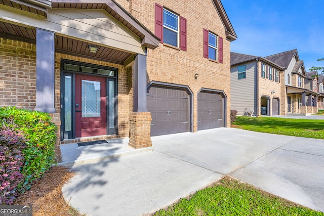 1216 Trophy Club Ave, Dacula, GA 30019 - property entrance featuring a garage