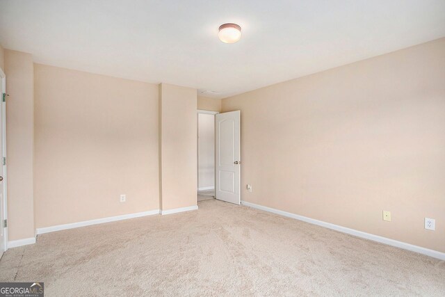 view of carpeted empty room